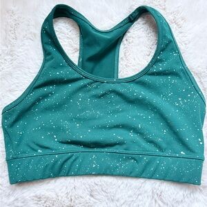 Women's Green/Silver Sports Bra